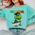 Graduation Preschool Dinosaur T Rex Crushed It Boys Grad Comfort Colors Sweatshirt Chalky Mint