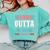 Graduation Shirt Straight Outta Preschool Class Of 2018 Tee Comfort Colors Sweatshirt Chalky Mint