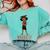 Graduation Woman Tshirt Black Melanin Masters Degree Comfort Colors Sweatshirt Chalky Mint