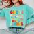 Groovy Goodbye 7th Grade Graduation Hello Summer Kids Comfort Colors Sweatshirt Chalky Mint