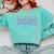 Grow With Me Graduation First Day Of School Class Of 2035 Comfort Colors Sweatshirt Chalky Mint