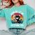Hang On Let Me Overthink Cat Coffee Retro Introvert Comfort Colors Sweatshirt Chalky Mint