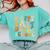 Happy Last Day Of School Groovy Teacher Student Graduation Comfort Colors Sweatshirt Chalky Mint