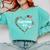Heart Coast Guard Wife Coast Guard Graduation Wife USCG Wife Comfort Colors Sweatshirt Chalky Mint