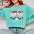 Hockey Senior Pop Pop Graduation Class Of 2026 Kids Comfort Colors Sweatshirt Chalky Mint