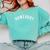 Homebody Humorous Introvert Slogan Introverted Humor Comfort Colors Sweatshirt Chalky Mint