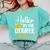 Hotter By One Degree Graduation 2025 Comfort Colors Sweatshirt Chalky Mint