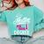 Hotter By One Degree Graduation Comfort Colors Sweatshirt Chalky Mint