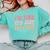 I'm Fine It's Just My Face Resting Face Mood Introvert Premium Comfort Colors Sweatshirt Chalky Mint