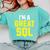 I'm A Great SQL Introvert Saying Inbound Marketing Premium Tri-Blend Comfort Colors Sweatshirt Chalky Mint