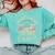 I'm Here To Watch My Dad Graduated 2025 Graduation Comfort Colors Sweatshirt Chalky Mint