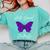 Introvert Antisocial Butterfly For Women Men Comfort Colors Sweatshirt Chalky Mint
