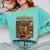 Introvert Book Lover The Bookworm's Retreat Comfort Colors Sweatshirt Chalky Mint