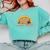 Introvert Me Happy Retro Sunset Capybara Tee Comfort Colors Sweatshirt Chalky Mint