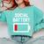 Introvert Low Social Battery Level Anti Social People Comfort Colors Sweatshirt Chalky Mint