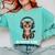 Introvert Mode Cat With Headphones Kitten Lover Comfort Colors Sweatshirt Chalky Mint