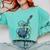 Introvert Music Lover Electric Guitar Rock Comfort Colors Sweatshirt Chalky Mint