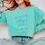 Introvert But Willing To Discuss Mushroom Hunting Comfort Colors Sweatshirt Chalky Mint
