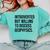 Introverted Geophysicist Geophysics Introvert Comfort Colors Sweatshirt Chalky Mint