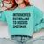 Introverted Shotokan Karate Introvert Comfort Colors Sweatshirt Chalky Mint