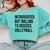 Introverted Volleyball Player Volleyball Introvert Comfort Colors Sweatshirt Chalky Mint Introverted Volleyball Player Volleyball Introvert Comfort Colors Sweatshirt Chalky Mint