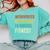 Introverted But Willing To Discuss Fitness Hobby Comfort Colors Sweatshirt Chalky Mint