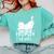 It's Way Too Peopley Outside Cute Cat Introvert Comfort Colors Sweatshirt Chalky Mint