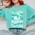 It's Way Too Peopley Outside Introvert Sarcastic Humor Comfort Colors Sweatshirt Chalky Mint