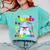 I Just Crushed Preschool Pre-K Preschoolers Graduation Comfort Colors Sweatshirt Chalky Mint