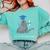 Just Graduated Cat With Graduation Cap And Diploma For Men Women Girls Kids Comfort Colors Sweatshirt Chalky Mint