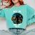 Just Me And My Yeti Retro Sunset Mountain Hiking Introvert Comfort Colors Sweatshirt Chalky Mint