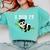I Did It Kawaii Panda With Graduation Cap Diploma Comfort Colors Sweatshirt Chalky Mint