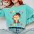 Kids 8th Grade Nailed It Monkey Graduation Comfort Colors Sweatshirt Chalky Mint