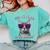 Kids Cool Future Is Bright Kids Graduation Or Birthday Comfort Colors Sweatshirt Chalky Mint