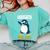 Kids Kindergarten Dabbing Penguin Nailed It Graduation Class 2021 Comfort Colors Sweatshirt Chalky Mint