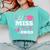 Kids Little Miss Pre-K Grad Preschool Prek Graduation 2025 Comfort Colors Sweatshirt Chalky Mint
