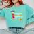 Kids Pre-K Graduation Kindergarten Here I Come Comfort Colors Sweatshirt Chalky Mint
