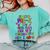Kids So Long Kindergarten Here I Come Pre-K Graduation Graduate Comfort Colors Sweatshirt Chalky Mint