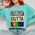 Kids Straight Outta Pre-K Graduation Comfort Colors Sweatshirt Chalky Mint