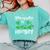 Kindergarten Is History Dinosaur Graduation Comfort Colors Sweatshirt Chalky Mint