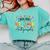 Last Day Of School Autograph 1st Grade Graduation Boys Girls Comfort Colors Sweatshirt Chalky Mint