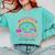 Last Day Of School Autograph 5th Grade Graduation Boys Girls Comfort Colors Sweatshirt Chalky Mint