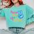 Last Day Of School Peace Out Grade 4 Graduation Kids Comfort Colors Sweatshirt Chalky Mint
