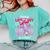 Last Day Of School Shirt Coquette Bow School Graduation Comfort Colors Sweatshirt Chalky Mint