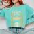 Latina Graduate Educated Powerful Class Of 2024 Graduation Comfort Colors Sweatshirt Chalky Mint