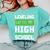 Leveling Up To High School Tee Shirt Gaming Graduation Comfort Colors Sweatshirt Chalky Mint