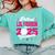 Lil Cousin Of a 2025 Graduate Prom Graduation 25 VolleyBall Comfort Colors Sweatshirt Chalky Mint