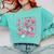 Lil Miss Third 3rd Grade Grad Graduation Last Day Girls Kid Comfort Colors Sweatshirt Chalky Mint