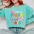 Little Miss Pre-K Grad 2026 Preschool Graduation Kids Girls Comfort Colors Sweatshirt Chalky Mint