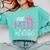Little Miss Pre-K Grad Preschool Prek Graduation 2025 Comfort Colors Sweatshirt Chalky Mint